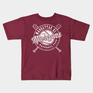 Manhattan Maroons Baseball Kids T-Shirt